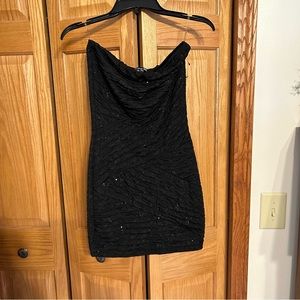 Strapless Forever 21 black party dress